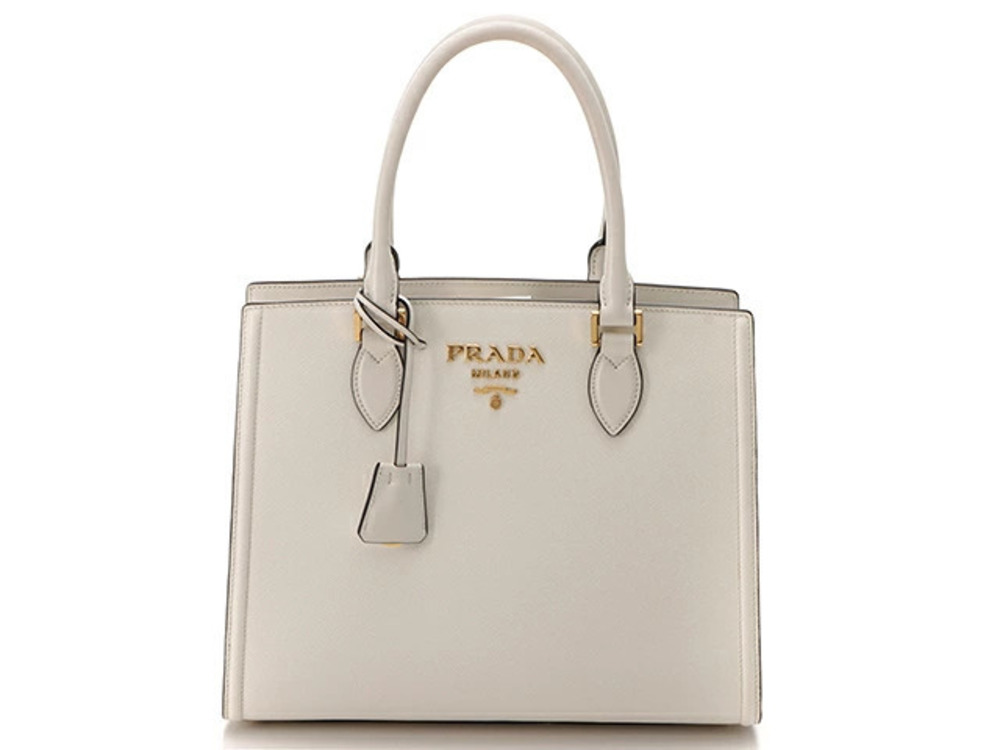 Prada shoulder bag Saffiano leather white